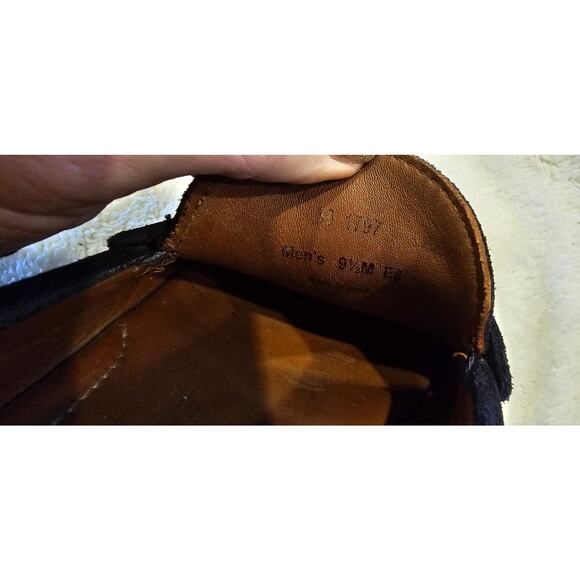 Trask Sadler Suede Leather Slip On Penny Loafer Driving Shoes Men 9.5M Navy - Picture 6 of 6